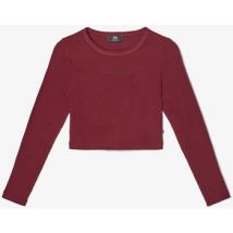 T-shirt enfant Le Temps des Cerises Crop top virginia bordeaux
