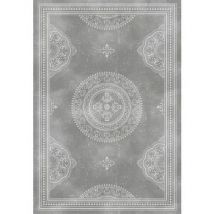 Tapis Autrefois Tapis arabesques provençales gris 130 x 180 cm