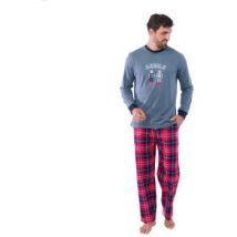 Ensembles de pyjama Achile Pyjama long en pur coton et bas en flanelle ROBOT