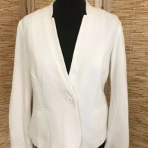 Veste Galeries Lafayette Blazer blanc d'Ivoire 1 bouton galeries Lafayette 38