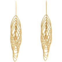 Boucles oreilles Orusbijoux Boucles D'oreilles Argent Doré Spirales Diamantées