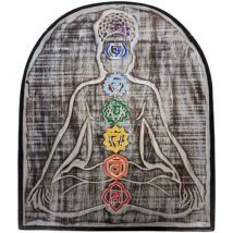 Tableaux, toiles Menta Et Limon Décoration murale en bois patiné Sukhasana