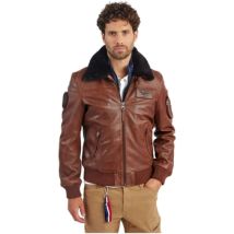 Blouson Patrouille De France Blouson Redskins Rafal Ycon en cuir Ref 42319 Cognac