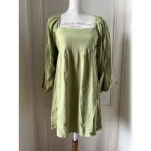Robe courte Nasty Gal Robe Verte Manche longues