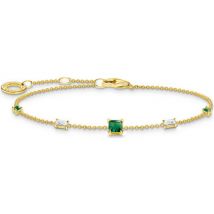 Bracelets Thomas Sabo Bracelet argent doré oxydes verts/blancs
