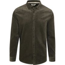Chemise Anerkjendt Chemise Akleif en velours côtelé vert foncé