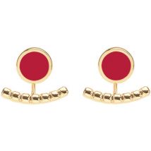 Boucles oreilles Bangle Up Boucles d'oreilles comète rouge velours
