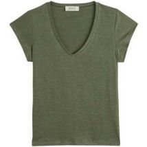 T-shirt Maison Lemahieu T-shirt col V femme lin