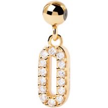 Pendentifs Pdpaola Charm Numéro 0 doré