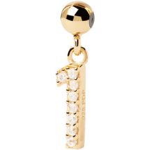Pendentifs Pdpaola Charm Numéro 1 doré