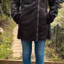 Manteau Isaco & Kawa Manteau cuir doublé fausse fourrure