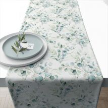 Serviettes de table Nappes, Sets de table Ambiente Chemin de table en coton Eucalyptus 40 x 150 cm