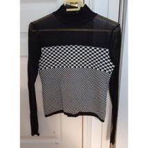 Pull Manoukian Pull femme noir et blanc