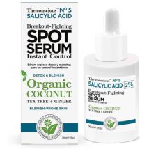 Soins ciblés The Conscious™ Salicylic Acid Breakout-fighting Spot Serum Organic Coconut