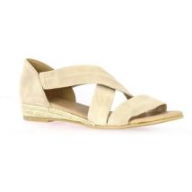 Sandales compensées Exit Nu pieds cuir velours