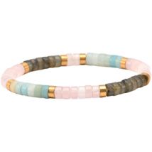 Bracelets Sixtystones Bracelet Perles Heishi Amazonite Rose -Small-16cm