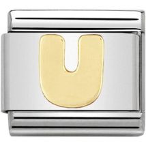 Bracelets Nomination Maillon Alphabet lettre U or