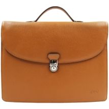 Porte document Francinel Serviette en cuir Ref 37496 Gold 38*26*9 cm