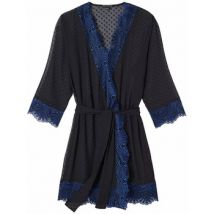 Chemises de nuit Pomm'poire Kimono noir Abordage
