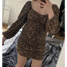 Robe courte Topshop Robe fleurie