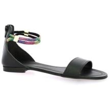 Sandales plates Gianni Crasto Nu pieds cuir multi
