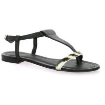 Sandales plates Gianni Crasto Nu pieds cuir zebre