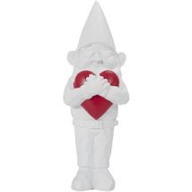 Statuettes et figurines La Chaise Longue Statuette Nain de Jardin Love 32.5 cm