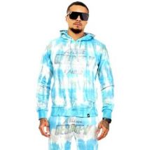 Sweat-shirt Avenue George V GEORGE V - Sweat à capuche tie and dye - bleu ciel