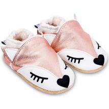 Chaussons bébé Bibalou Ariana la Renarde - fourrure