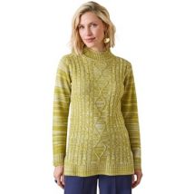 Pull Daxon by - Pull col montant maille torsadée