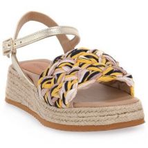 Sandales Frau Fancy Rafia Tricolor