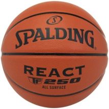Ballons de sport Spalding BALLON BASKETBALL REACT TF-250 SZ7 - Orange - 7