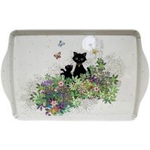 Vides poches Kiub Plateau en mélamine chats et papillons 38 cm