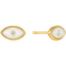 Boucles oreilles Ania Haie Boucles d'oreilles puces Wild Soul Evil Ey e doré