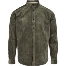 Chemise Anerkjendt Chemise Akleif en velours côtelé Vert