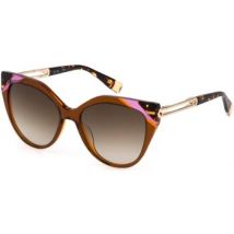 Lunettes de soleil Furla SFU683 Occhiali da sole, Maron/Marron, 55 mm