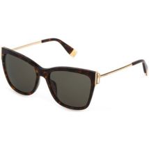 Lunettes de soleil Furla SFU462 Occhiali da sole, Havana/Marron, 55 mm