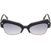 Lunettes de soleil Dsquared DQ0367 Dalia Occhiali da sole, Noir/Fumée, 52 mm