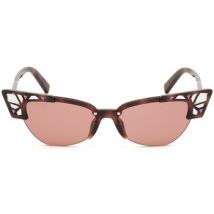 Lunettes de soleil Dsquared DQ0341 BELLA Occhiali da sole, Havana/Bordeaux, 56 mm