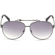 Lunettes de soleil Dsquared DQ0356 Occhiali da sole, Argent/Fumée, 63 mm