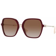 Lunettes de soleil Valentino Bags VA4077 Occhiali da sole, Bordeaux/Marron, 57 mm