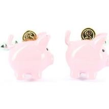 Boutons de manchettes Tony & Paul Boutons de manchette cochon Rose cochon