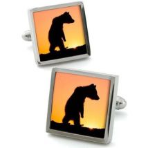 Boutons de manchettes Robert Charles Boutons de manchette Ours Orange