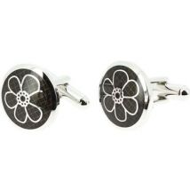 Boutons de manchettes Robert Charles Boutons de manchette Florence Noir intense