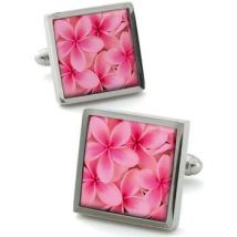 Boutons de manchettes Robert Charles Boutons de manchette Frangipani Rose