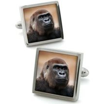 Boutons de manchettes Robert Charles Boutons de manchette Gorille Marron