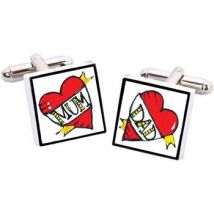 Boutons de manchettes Sonia Spencer Boutons de manchette Rouge