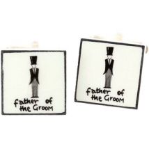 Boutons de manchettes Sonia Spencer Boutons de manchette mariage Blanc