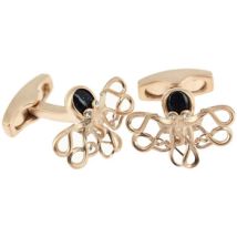 Boutons de manchettes Simon Carter Boutons de manchette octopussy Or rose