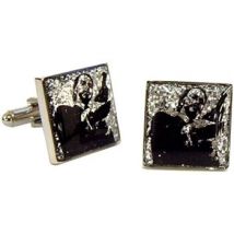 Boutons de manchettes Tyler & Tyler Boutons de manchette gangster Gris